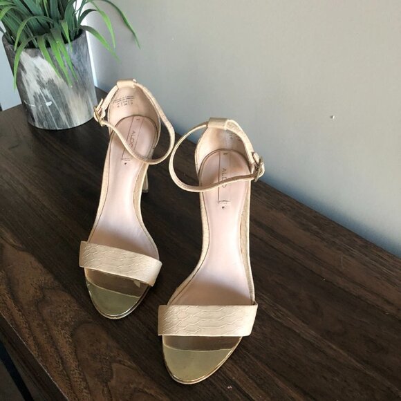 ALdo  Vegan nude leather heels 6 - Picture 4 of 7